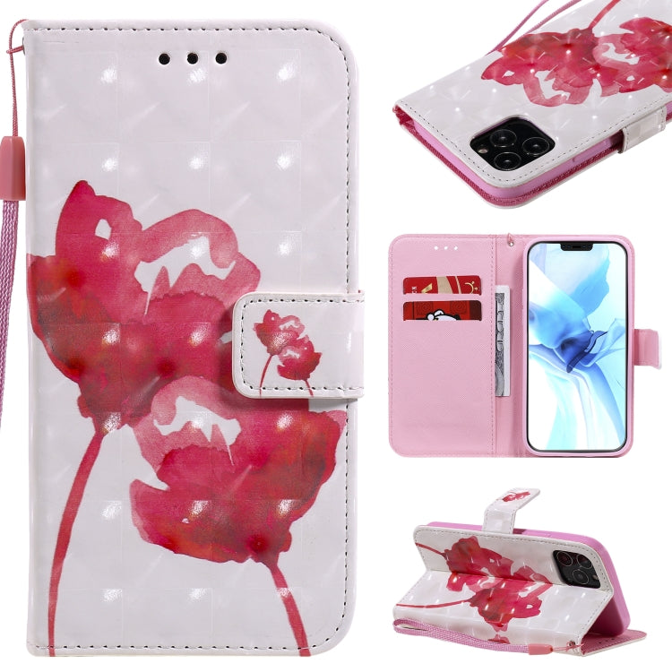 3D Painting Horizontal Flip Leather Case with Holder & Card Slot & Lanyard, For iPhone 12 mini, For iPhone 12 / 12 Pro, For iPhone 12 Pro Max