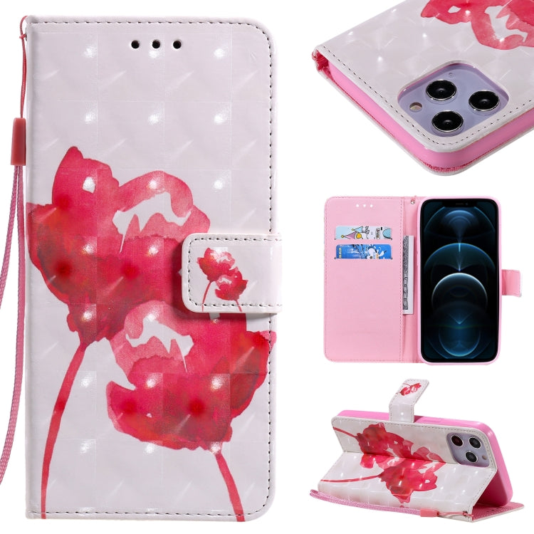 3D Painting Horizontal Flip Leather Case with Holder & Card Slot & Lanyard, For iPhone 12 mini, For iPhone 12 / 12 Pro, For iPhone 12 Pro Max