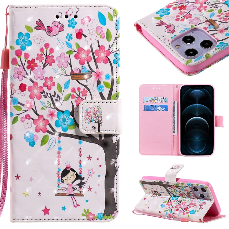 3D Painting Horizontal Flip Leather Case with Holder & Card Slot & Lanyard, For iPhone 12 mini, For iPhone 12 / 12 Pro, For iPhone 12 Pro Max