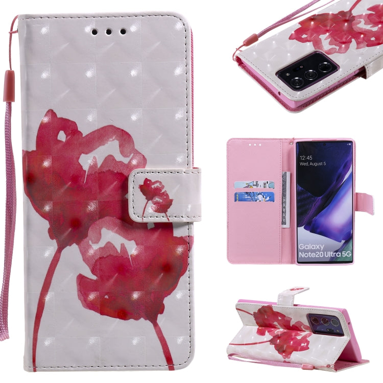 3D Painting Horizontal Flip Leather Case with Holder & Card Slot & Lanyard, For Samsung Galaxy Note 20 Ultra, For Samsung Galaxy Note 20