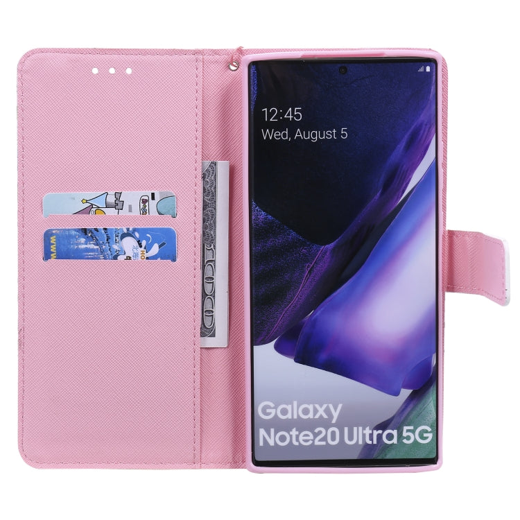 3D Painting Horizontal Flip Leather Case with Holder & Card Slot & Lanyard, For Samsung Galaxy Note 20 Ultra, For Samsung Galaxy Note 20