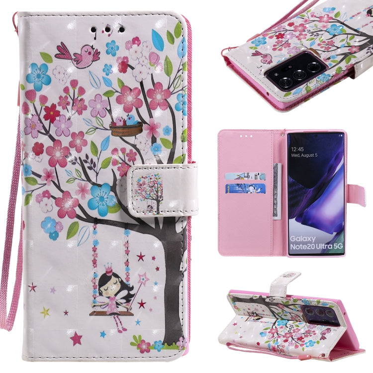 3D Painting Horizontal Flip Leather Case with Holder & Card Slot & Lanyard, For Samsung Galaxy Note 20 Ultra, For Samsung Galaxy Note 20