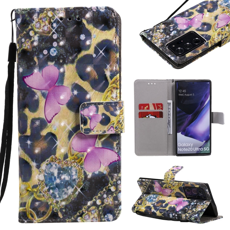 3D Painting Horizontal Flip Leather Case with Holder & Card Slot & Lanyard, For Samsung Galaxy Note 20 Ultra, For Samsung Galaxy Note 20