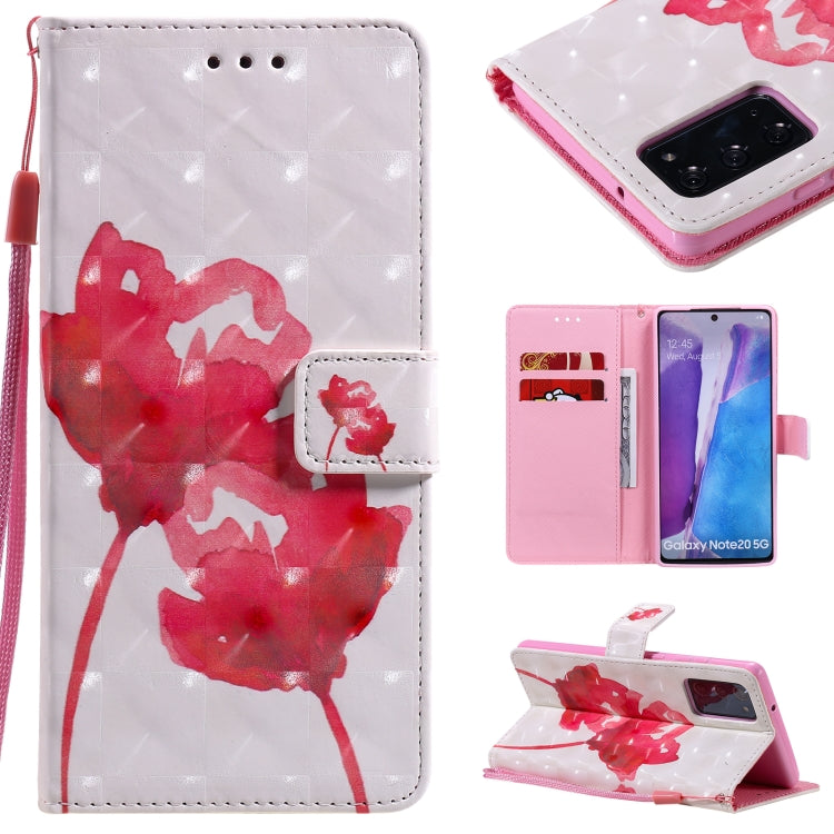3D Painting Horizontal Flip Leather Case with Holder & Card Slot & Lanyard, For Samsung Galaxy Note 20 Ultra, For Samsung Galaxy Note 20