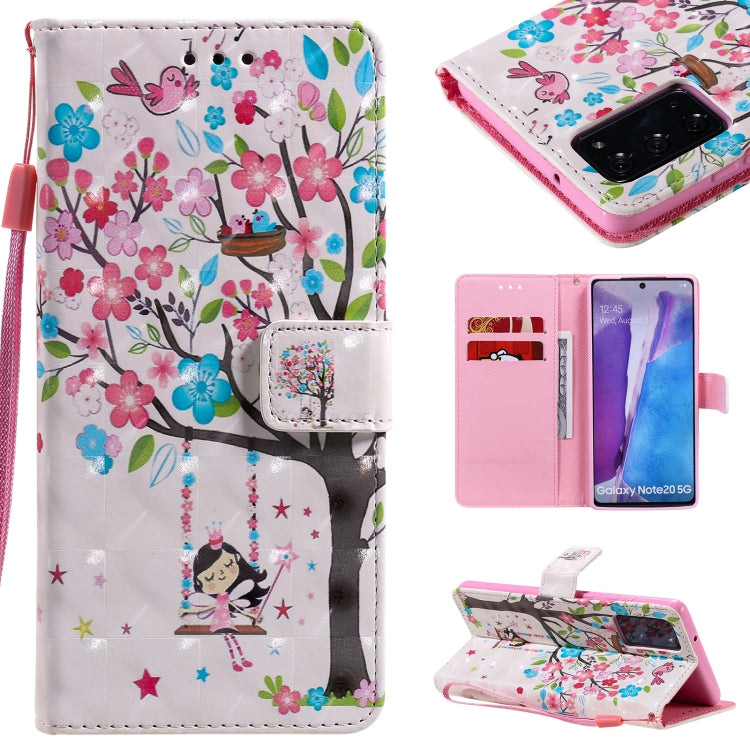 3D Painting Horizontal Flip Leather Case with Holder & Card Slot & Lanyard, For Samsung Galaxy Note 20 Ultra, For Samsung Galaxy Note 20