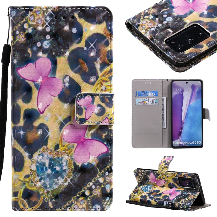 3D Painting Horizontal Flip Leather Case with Holder & Card Slot & Lanyard, For Samsung Galaxy Note 20 Ultra, For Samsung Galaxy Note 20