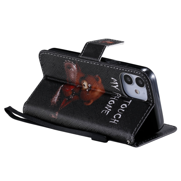 Painting Horizontal Flip Leather Case with Holder & Card Slot & Lanyard, For iPhone 12 mini, For iPhone 12 / 12 Pro, For iPhone 12 Pro Max