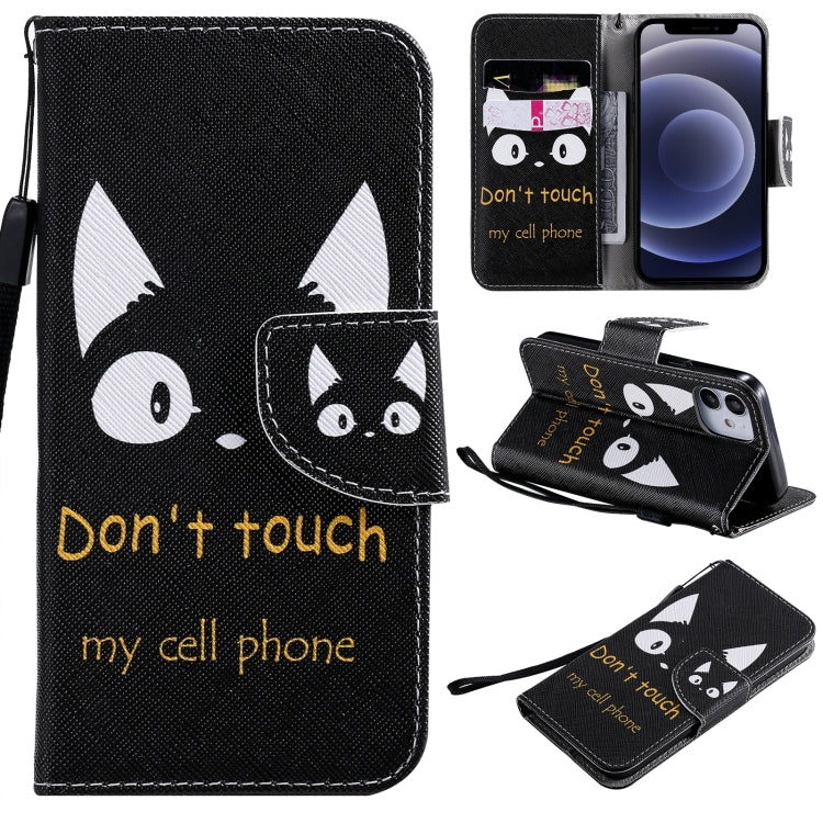 Painting Horizontal Flip Leather Case with Holder & Card Slot & Lanyard, For iPhone 12 mini, For iPhone 12 / 12 Pro, For iPhone 12 Pro Max