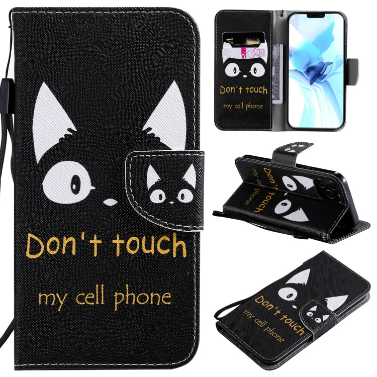 Painting Horizontal Flip Leather Case with Holder & Card Slot & Lanyard, For iPhone 12 mini, For iPhone 12 / 12 Pro, For iPhone 12 Pro Max