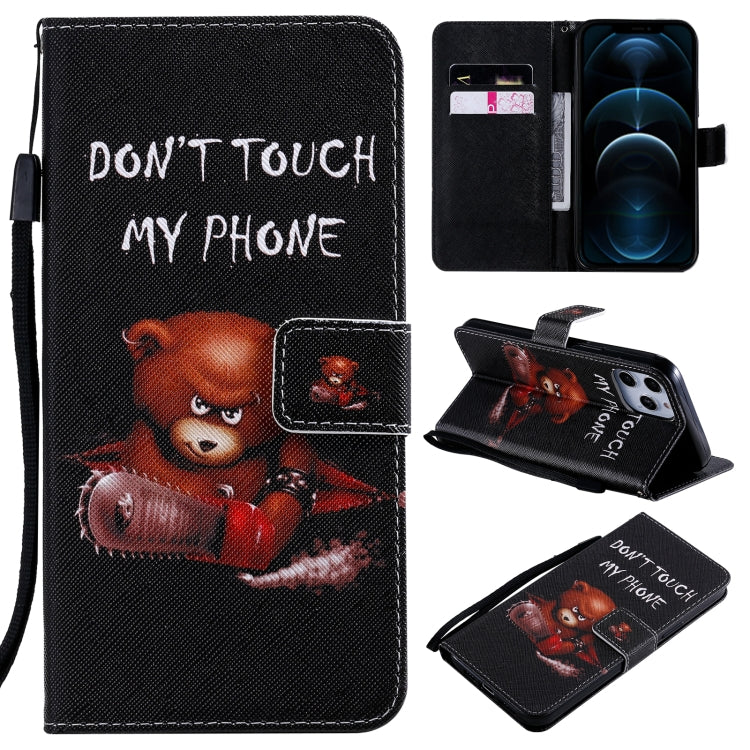 Painting Horizontal Flip Leather Case with Holder & Card Slot & Lanyard, For iPhone 12 mini, For iPhone 12 / 12 Pro, For iPhone 12 Pro Max