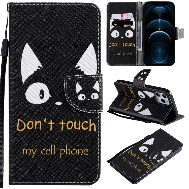 Painting Horizontal Flip Leather Case with Holder & Card Slot & Lanyard, For iPhone 12 mini, For iPhone 12 / 12 Pro, For iPhone 12 Pro Max