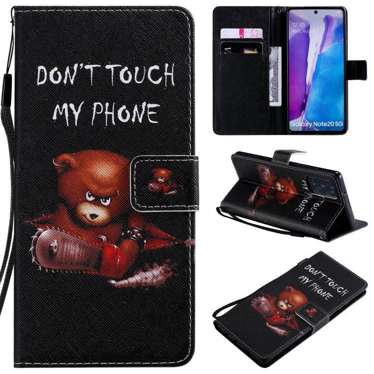 Painting Horizontal Flip Leather Case with Holder & Card Slot & Lanyard, For Samsung Galaxy Note 20