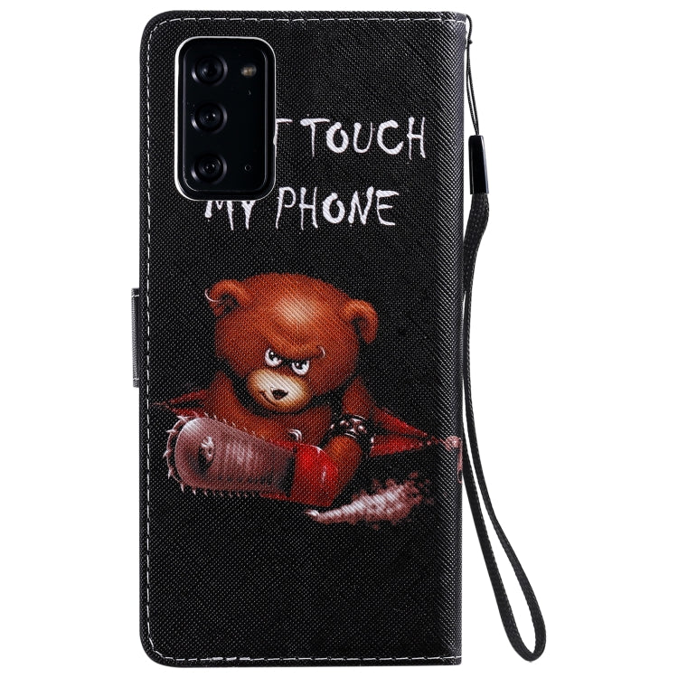 Painting Horizontal Flip Leather Case with Holder & Card Slot & Lanyard, For Samsung Galaxy Note 20