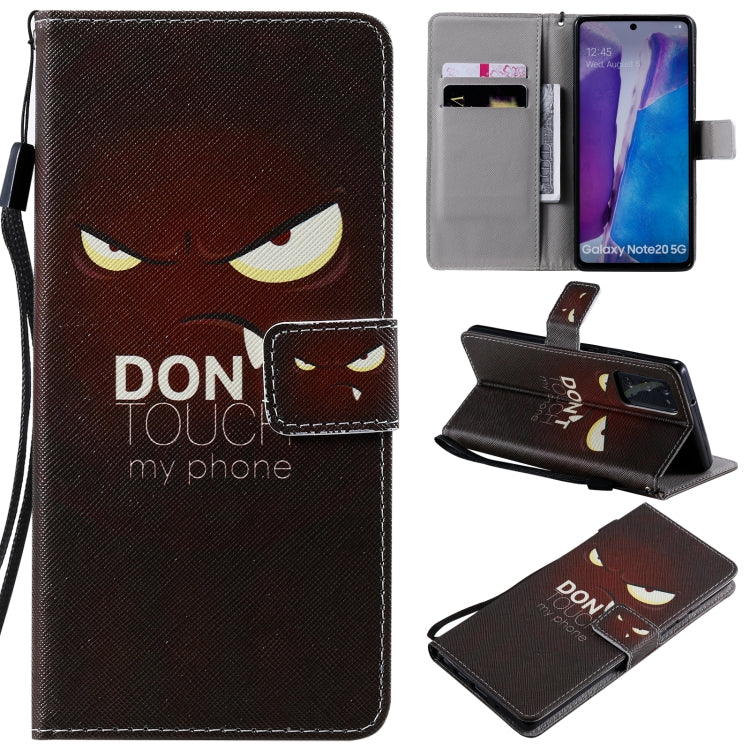 Painting Horizontal Flip Leather Case with Holder & Card Slot & Lanyard, For Samsung Galaxy Note 20