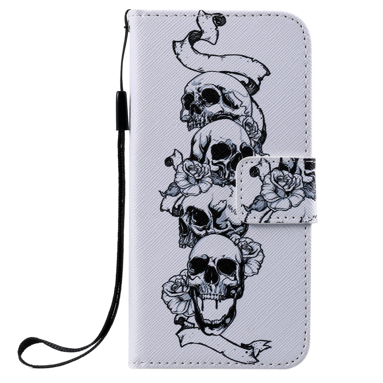Painting Horizontal Flip Leather Case with Holder & Card Slot & Lanyard, For iPhone 12 mini, For iPhone 12 / 12 Pro