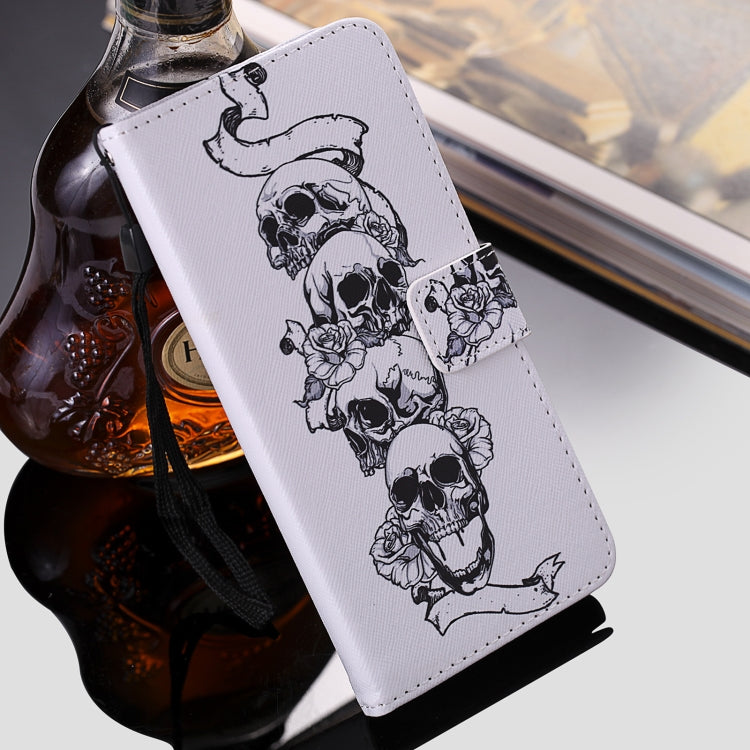 Painting Horizontal Flip Leather Case with Holder & Card Slot & Lanyard, For iPhone 12 mini, For iPhone 12 / 12 Pro