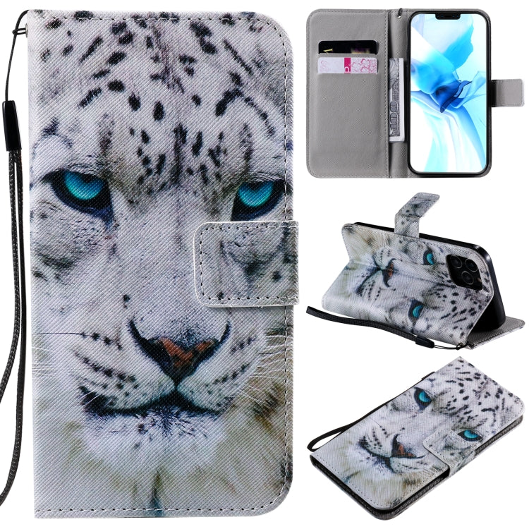 Painting Horizontal Flip Leather Case with Holder & Card Slot & Lanyard, For iPhone 12 mini, For iPhone 12 / 12 Pro