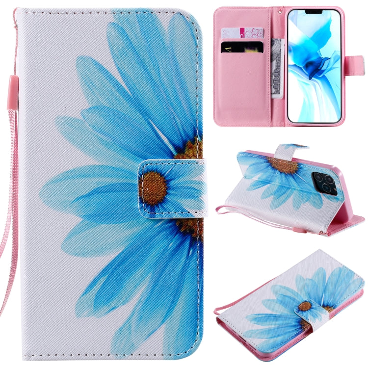 Painting Horizontal Flip Leather Case with Holder & Card Slot & Lanyard, For iPhone 12 mini, For iPhone 12 / 12 Pro