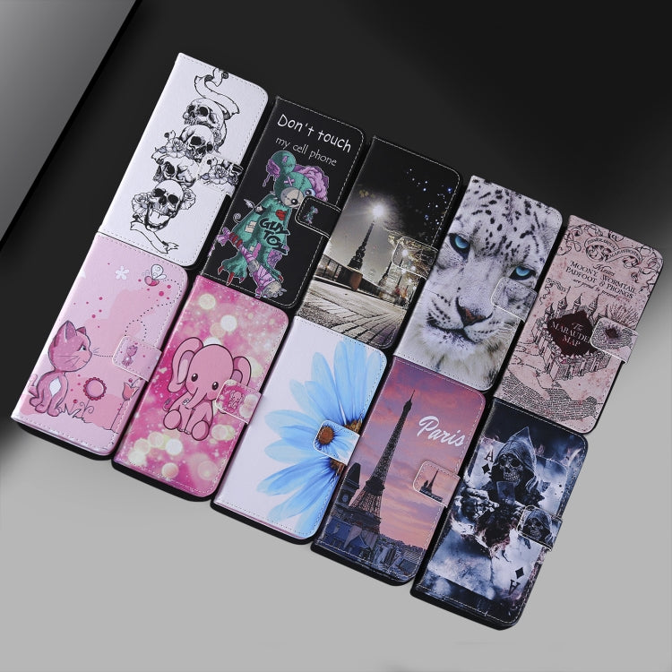 Painting Horizontal Flip Leather Case with Holder & Card Slot & Lanyard, For iPhone 12 Pro Max