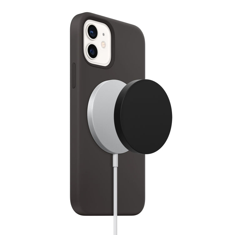 Étui de protection en silicone pour chargeur sans fil Magsafe, bordeaux, vert, blanc chaud, violet clair, bleu foncé, rose, noir, rouge, gris