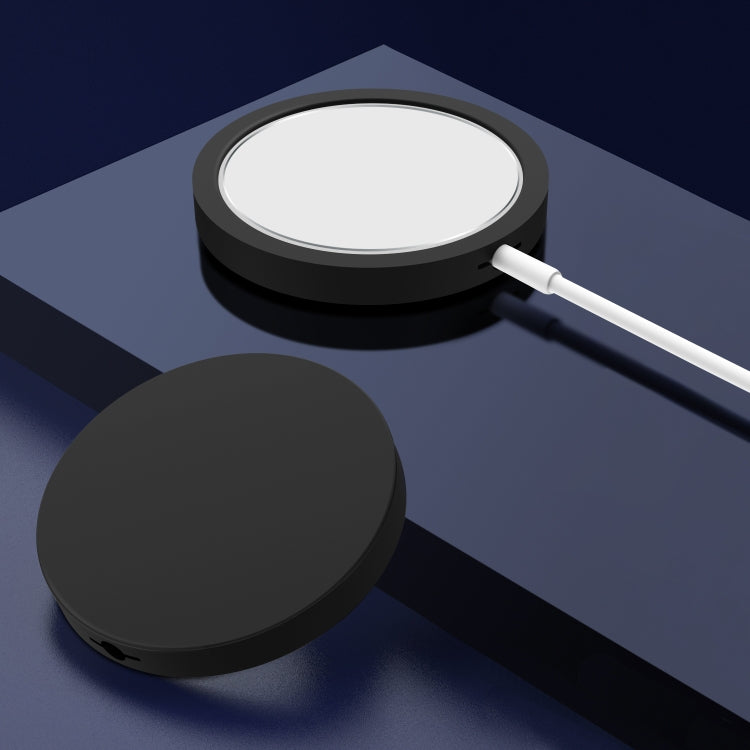 Magsafe Wireless Charger Silicone Protective Case, Black, Red, Grey, Wine Red, Green, Warm White, Light Purple, Dark Blue, Pink