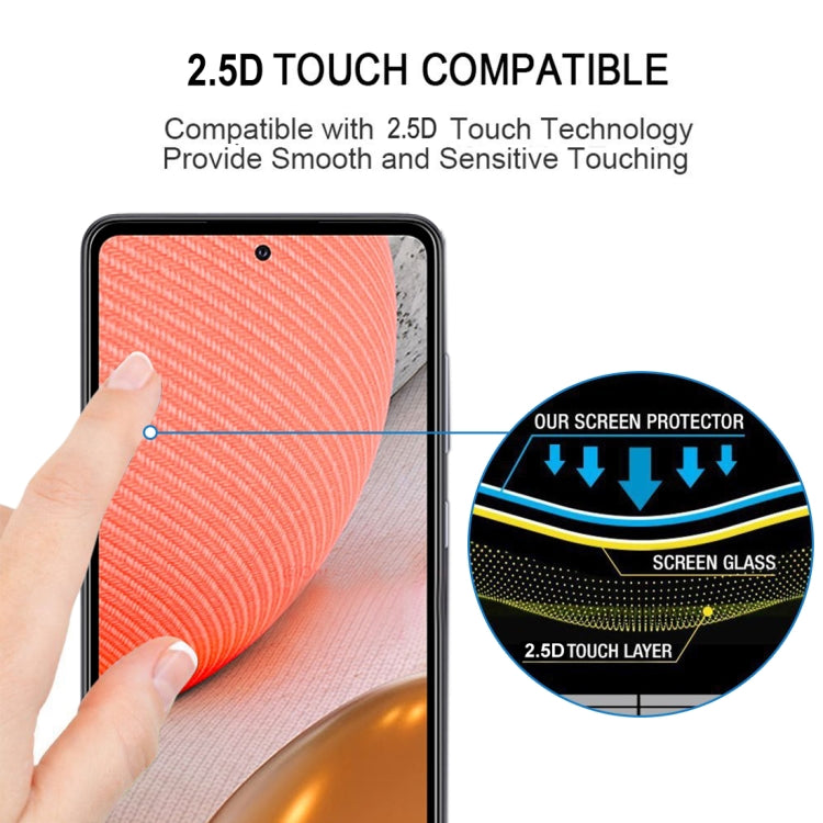 Lot de 25 films en verre trempé plein écran, pour Samsung Galaxy A72 5G/4G (25 pièces), Samsung Galaxy A52 5G/4G (25 pièces), OPPO A15s (25 pièces)