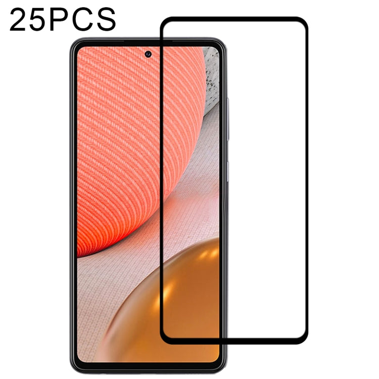 Lot de 25 films en verre trempé plein écran, pour Samsung Galaxy A72 5G/4G (25 pièces), Samsung Galaxy A52 5G/4G (25 pièces), OPPO A15s (25 pièces)