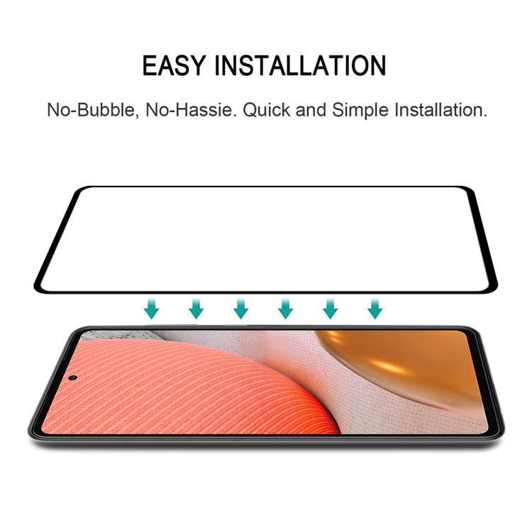 Lot de 25 films en verre trempé plein écran, pour Samsung Galaxy A72 5G/4G (25 pièces), Samsung Galaxy A52 5G/4G (25 pièces), OPPO A15s (25 pièces)