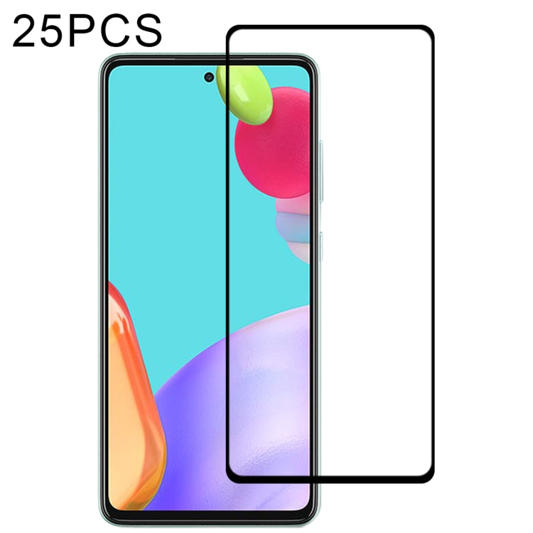 Lot de 25 films en verre trempé plein écran, pour Samsung Galaxy A72 5G/4G (25 pièces), Samsung Galaxy A52 5G/4G (25 pièces), OPPO A15s (25 pièces)