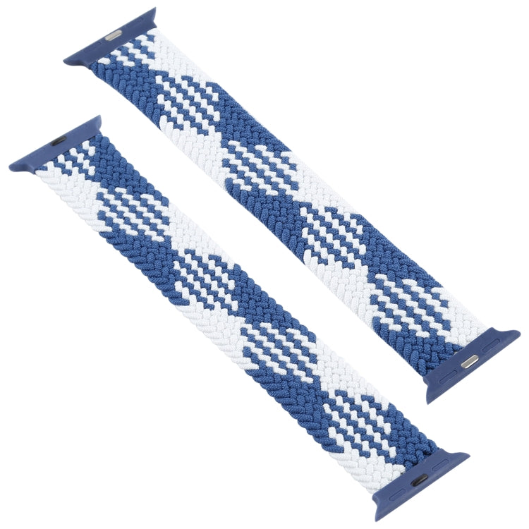 Plastic Buckle Mixed Color Nylon Braided Single Loop Replacement Watchbands For Apple Watch Series 6 & SE & 5 & 4 44mm / 3 & 2 & 1 42mm, S, M, L