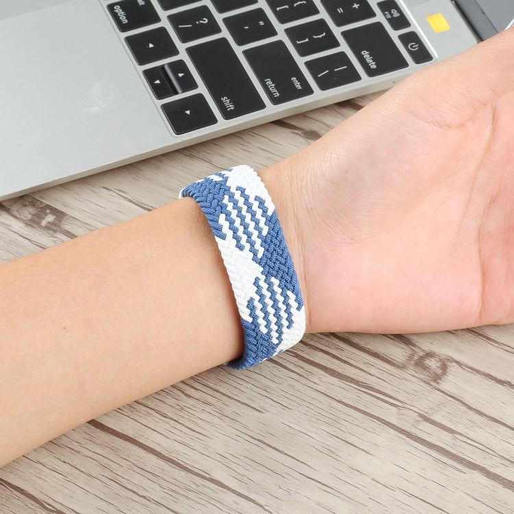 Plastic Buckle Mixed Color Nylon Braided Single Loop Replacement Watchbands For Apple Watch Series 6 & SE & 5 & 4 40mm / 3 & 2 & 1 38mm, XL