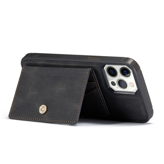 iPhone 12 mini protective case open displaying card slots and cash pocket