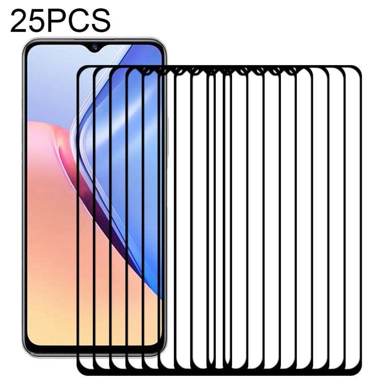 Lot de 25 films en verre trempé plein écran, pour Vivo X21s, Vivo iQOO U3/iQOO U5, Vivo Y20s, Vivo Y52s, Samsung Galaxy J2 Core 2020, Huawei Honor 10X Lite