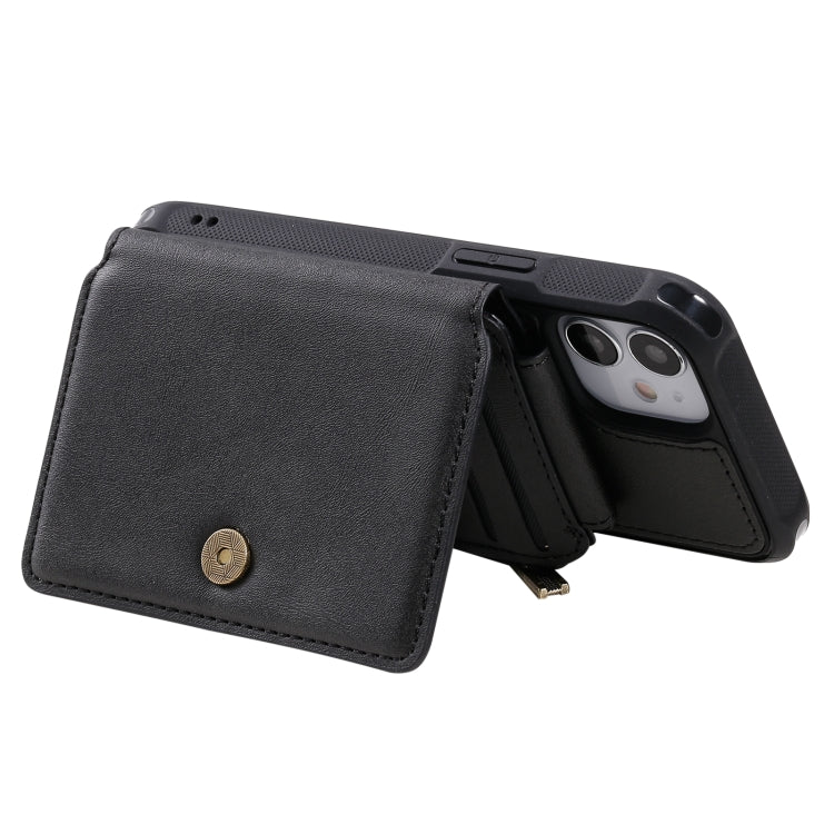 Zipper Shockproof Protective Case with Card Slots & Bracket & Photo Holder & Wallet Function, For iPhone 12 mini, For iPhone 12 / 12 Pro, For iPhone 12 Pro Max, For Samsung Galaxy Note20