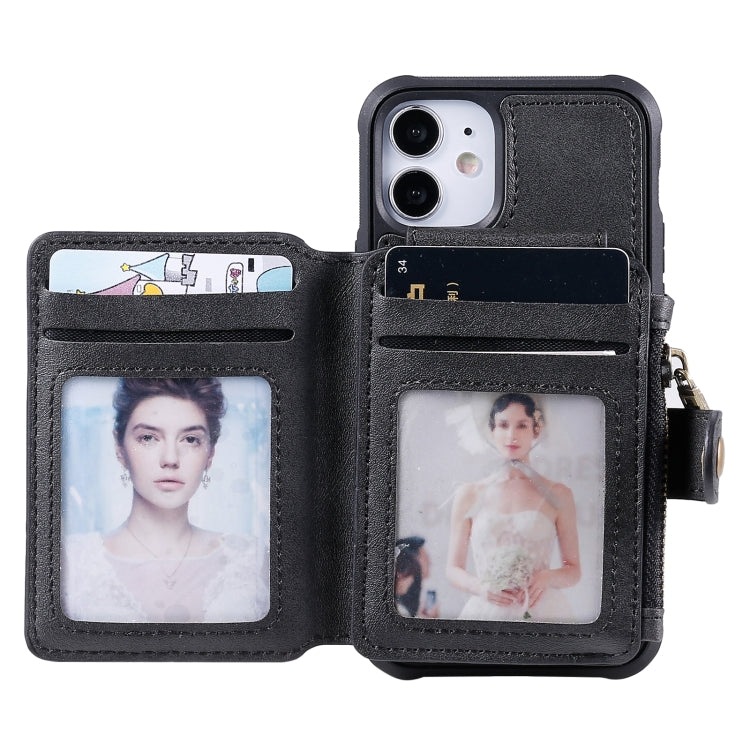 Zipper Shockproof Protective Case with Card Slots & Bracket & Photo Holder & Wallet Function, For iPhone 12 mini, For iPhone 12 / 12 Pro, For iPhone 12 Pro Max, For Samsung Galaxy Note20