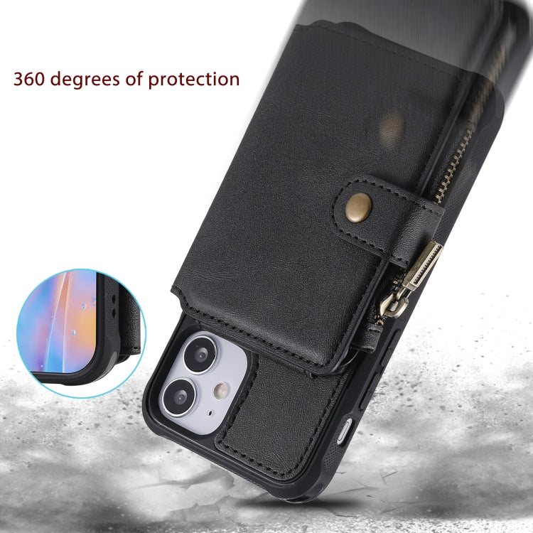 Zipper Shockproof Protective Case with Card Slots & Bracket & Photo Holder & Wallet Function, For iPhone 12 mini, For iPhone 12 / 12 Pro, For iPhone 12 Pro Max, For Samsung Galaxy Note20
