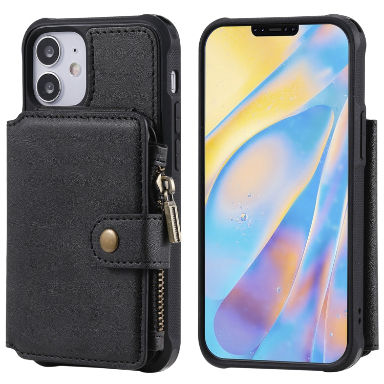 Zipper Shockproof Protective Case with Card Slots & Bracket & Photo Holder & Wallet Function, For iPhone 12 mini, For iPhone 12 / 12 Pro, For iPhone 12 Pro Max, For Samsung Galaxy Note20