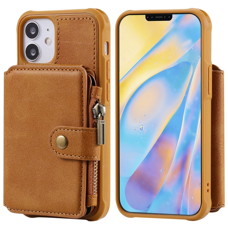 Zipper Shockproof Protective Case with Card Slots & Bracket & Photo Holder & Wallet Function, For iPhone 12 mini, For iPhone 12 / 12 Pro, For iPhone 12 Pro Max, For Samsung Galaxy Note20