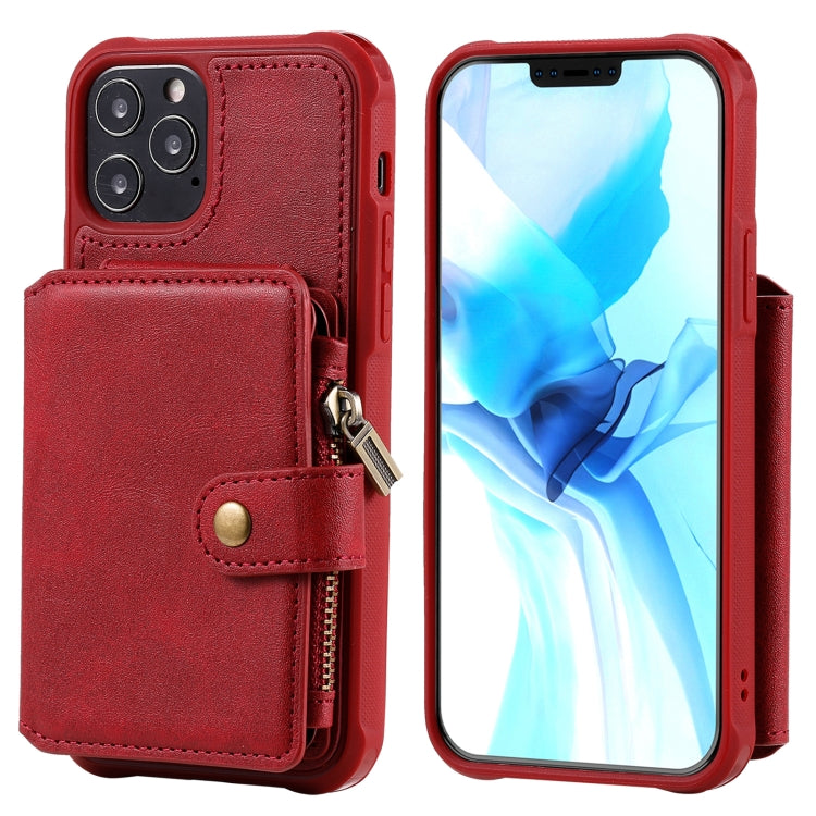 Zipper Shockproof Protective Case with Card Slots & Bracket & Photo Holder & Wallet Function, For iPhone 12 mini, For iPhone 12 / 12 Pro, For iPhone 12 Pro Max, For Samsung Galaxy Note20