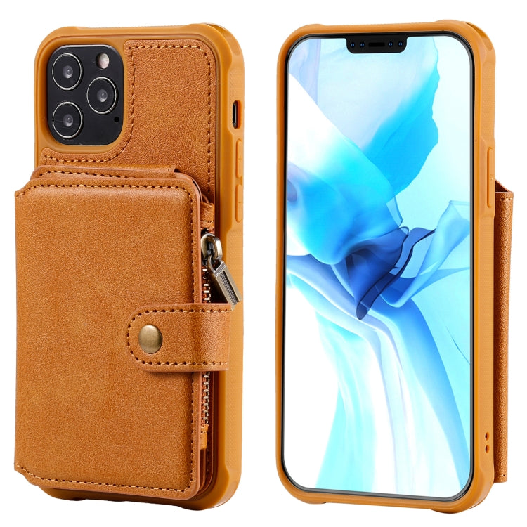 Zipper Shockproof Protective Case with Card Slots & Bracket & Photo Holder & Wallet Function, For iPhone 12 mini, For iPhone 12 / 12 Pro, For iPhone 12 Pro Max, For Samsung Galaxy Note20