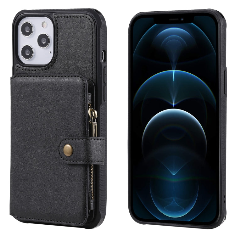 Zipper Shockproof Protective Case with Card Slots & Bracket & Photo Holder & Wallet Function, For iPhone 12 mini, For iPhone 12 / 12 Pro, For iPhone 12 Pro Max, For Samsung Galaxy Note20