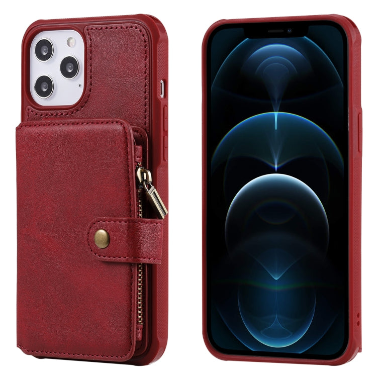 Zipper Shockproof Protective Case with Card Slots & Bracket & Photo Holder & Wallet Function, For iPhone 12 mini, For iPhone 12 / 12 Pro, For iPhone 12 Pro Max, For Samsung Galaxy Note20