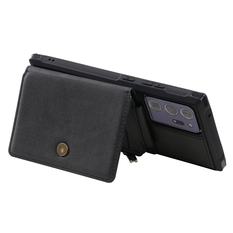 Zipper Shockproof Protective Case with Card Slots & Bracket & Photo Holder & Wallet Function, For Samsung Galaxy Note20 Ultra, For Samsung Galaxy S20 FE 5G