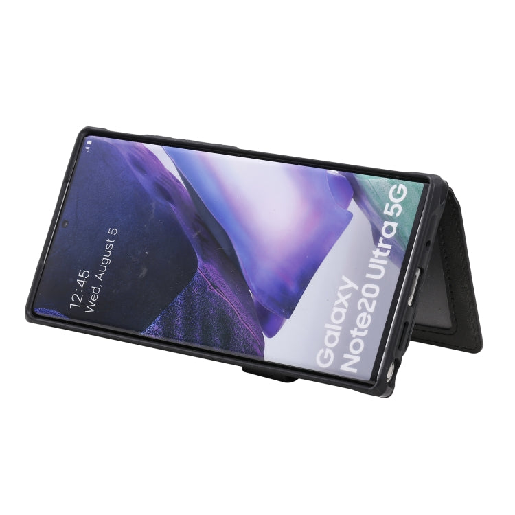 Zipper Shockproof Protective Case with Card Slots & Bracket & Photo Holder & Wallet Function, For Samsung Galaxy Note20 Ultra, For Samsung Galaxy S20 FE 5G