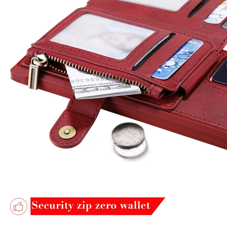 Zipper Shockproof Protective Case with Card Slots & Bracket & Photo Holder & Wallet Function, For Samsung Galaxy Note20 Ultra, For Samsung Galaxy S20 FE 5G