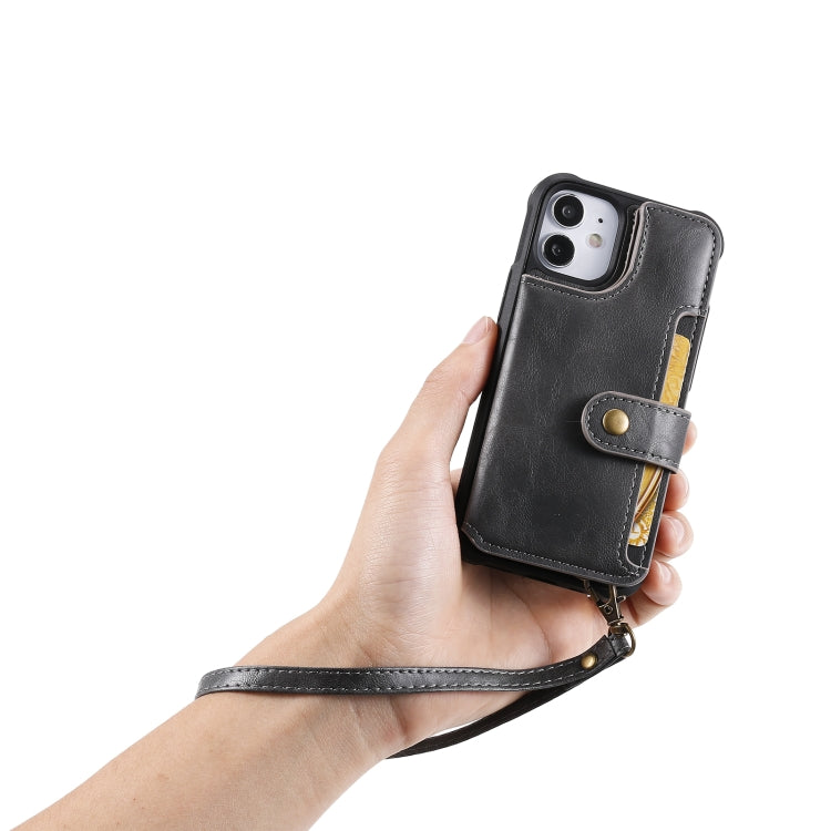 Shockproof Horizontal Flip Protective Case with Holder & Card Slots & Wallet & Photo Frame & Short Lanyard, For iPhone 12 mini, For iPhone 12 / 12 Pro, For Samsung Galaxy Note20, For Samsung Galaxy Note20 Ultra