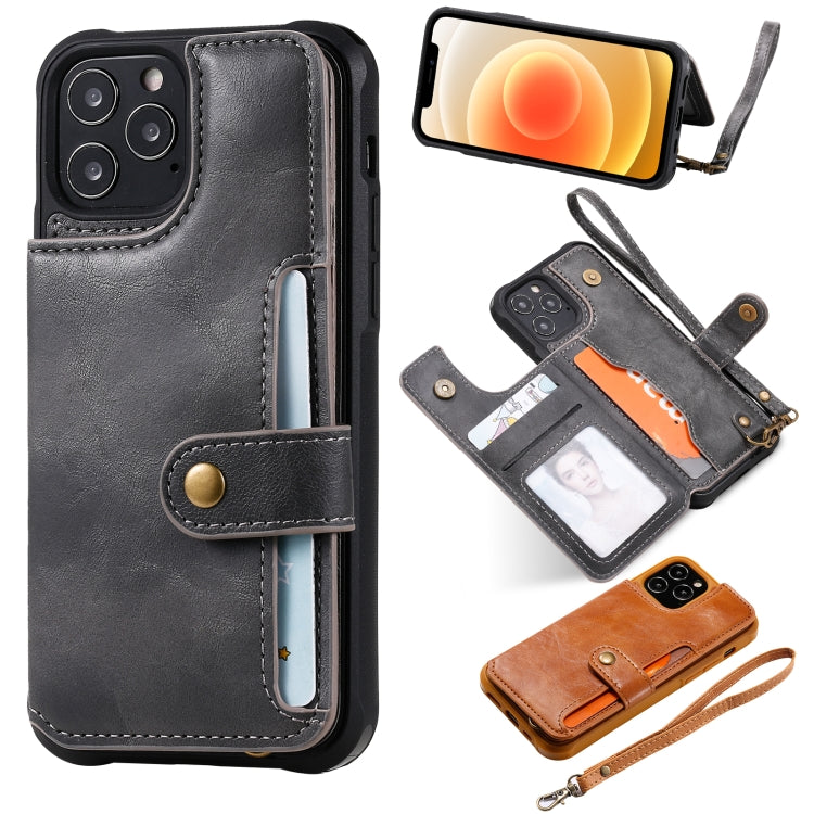 Shockproof Horizontal Flip Protective Case with Holder & Card Slots & Wallet & Photo Frame & Short Lanyard, For iPhone 12 mini, For iPhone 12 / 12 Pro, For Samsung Galaxy Note20, For Samsung Galaxy Note20 Ultra