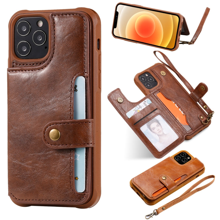 Shockproof Horizontal Flip Protective Case with Holder & Card Slots & Wallet & Photo Frame & Short Lanyard, For iPhone 12 mini, For iPhone 12 / 12 Pro, For Samsung Galaxy Note20, For Samsung Galaxy Note20 Ultra