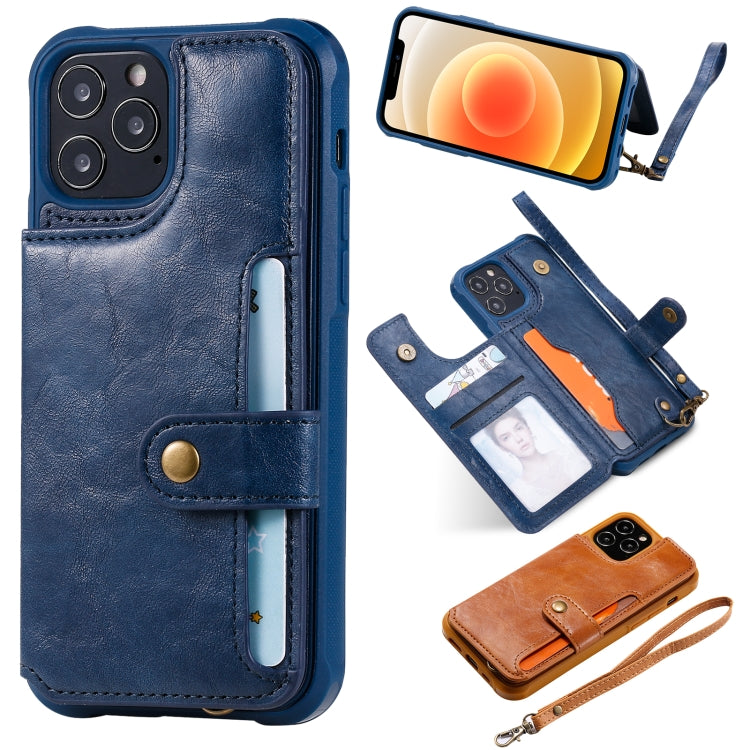 Shockproof Horizontal Flip Protective Case with Holder & Card Slots & Wallet & Photo Frame & Short Lanyard, For iPhone 12 mini, For iPhone 12 / 12 Pro, For Samsung Galaxy Note20, For Samsung Galaxy Note20 Ultra