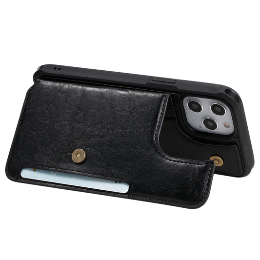 Protective case iPhone 12 Pro Max with attached stand showing multi-angle viewing position